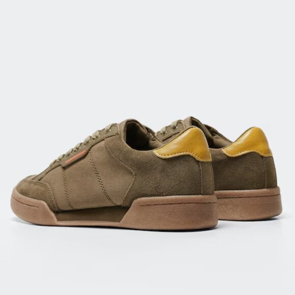 NWT Mango Leather Retro Sneakers Men's size 8. Women's size: 9.5 - Picture 3 of 5